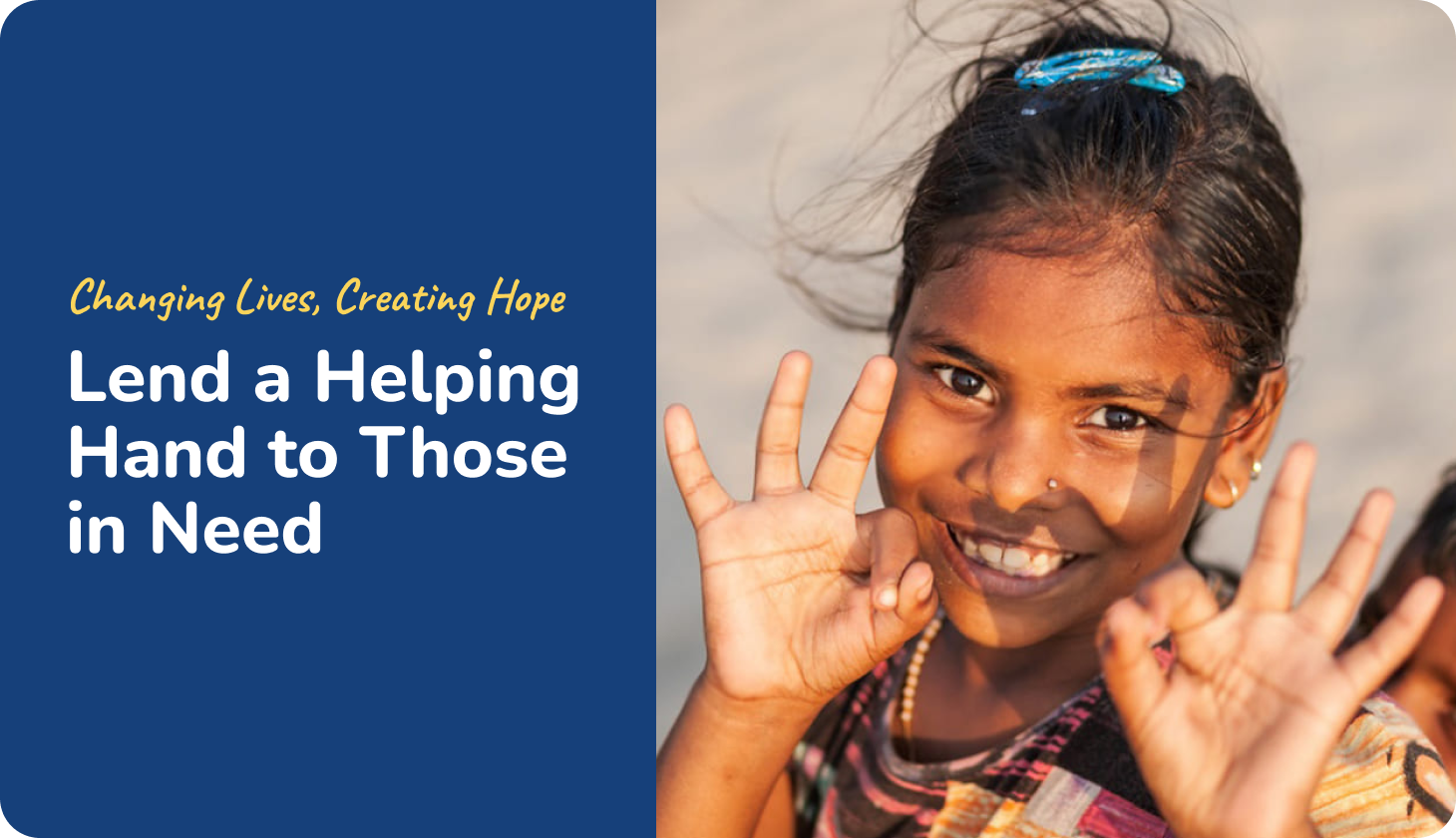 Smiling child representing Creations Charitable Trust community support initiative